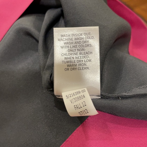 NWOT - gray pink dress with pockets and with bra and slip strap snap holder sz 4 - Picture 6 of 9